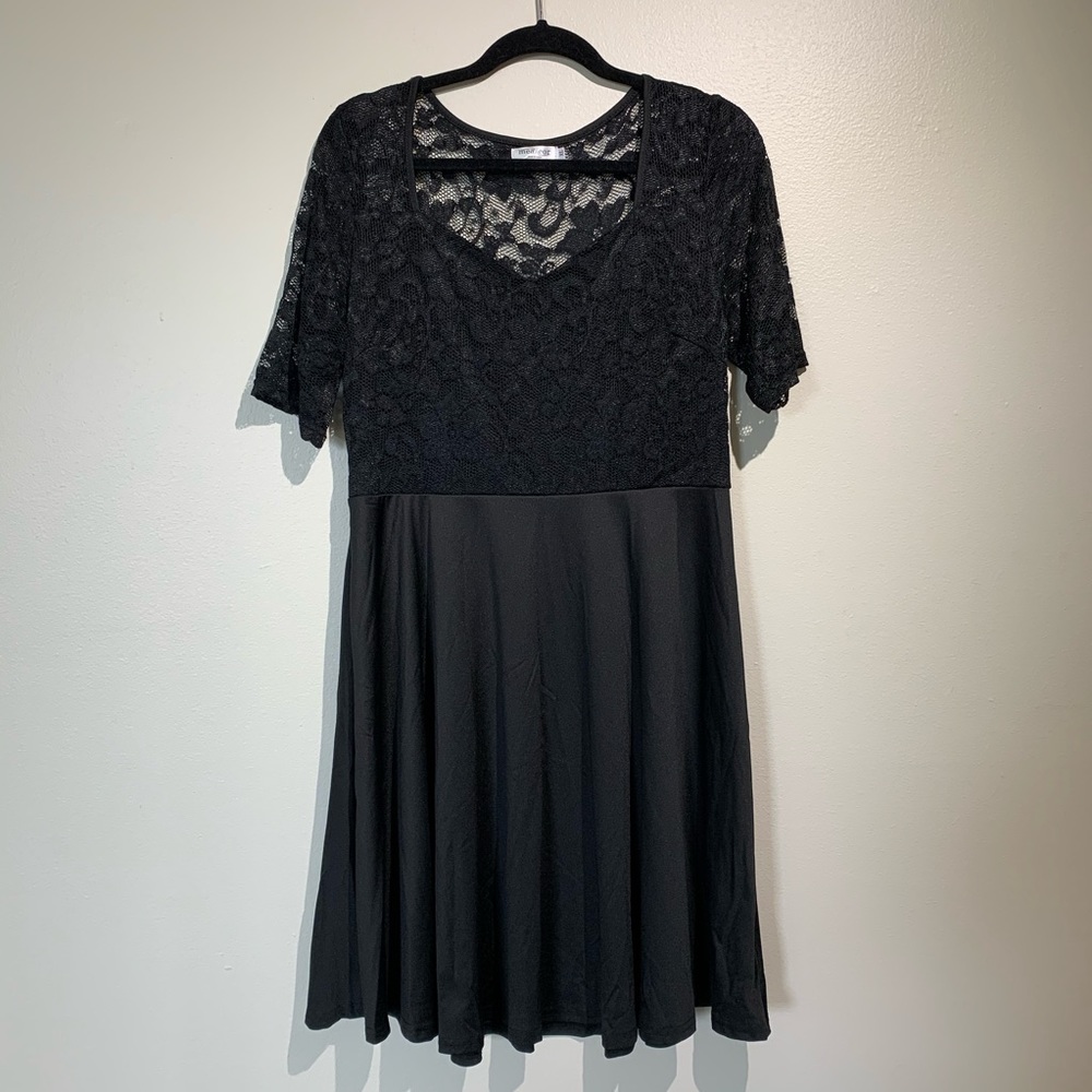 Measeor Black Lace Dress